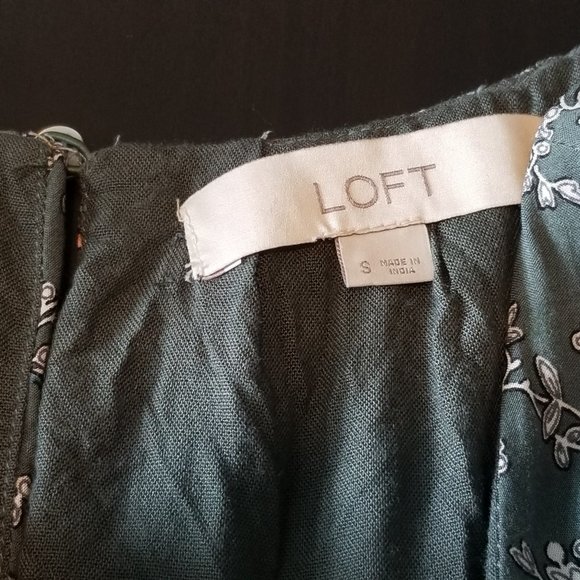 LOFT Boho Floral Tank Top Blouse S - Picture 8 of 11